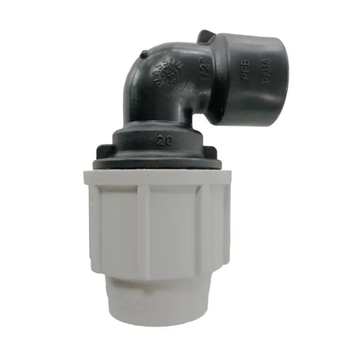 Plasson 7150 20mm to 1/2" 90° Elbow