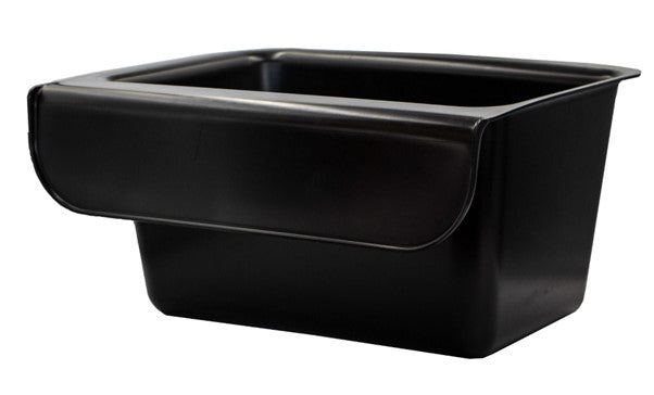 Standard Moulded Plastic Hook-Over Manger Black