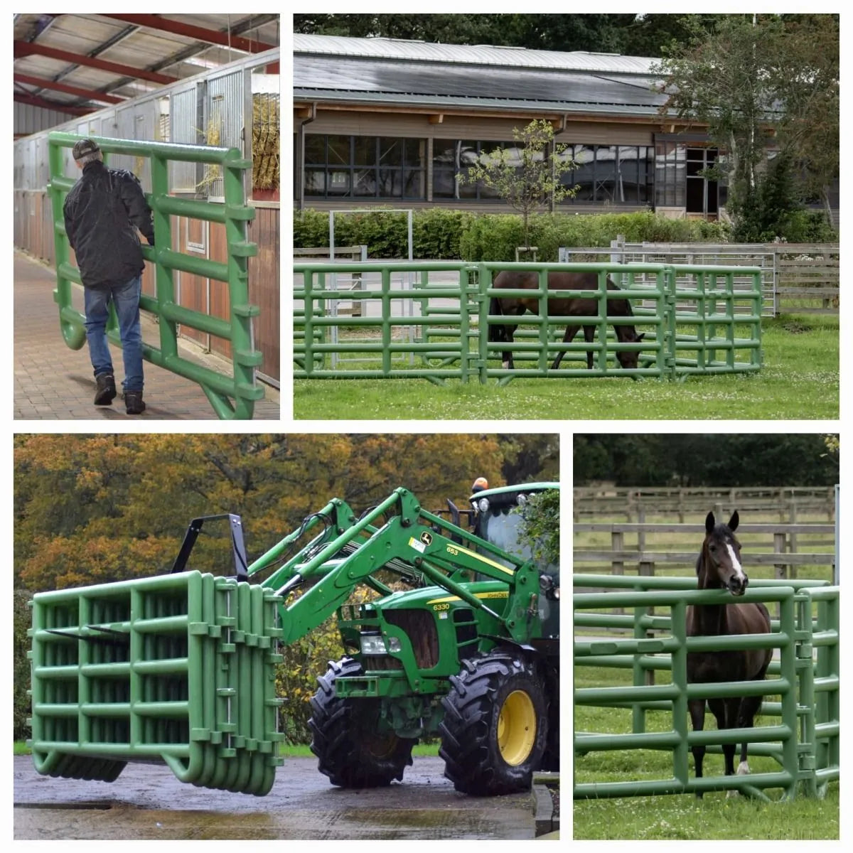 Duracorral Turnout Pen (8 x Panel Green & Gate)