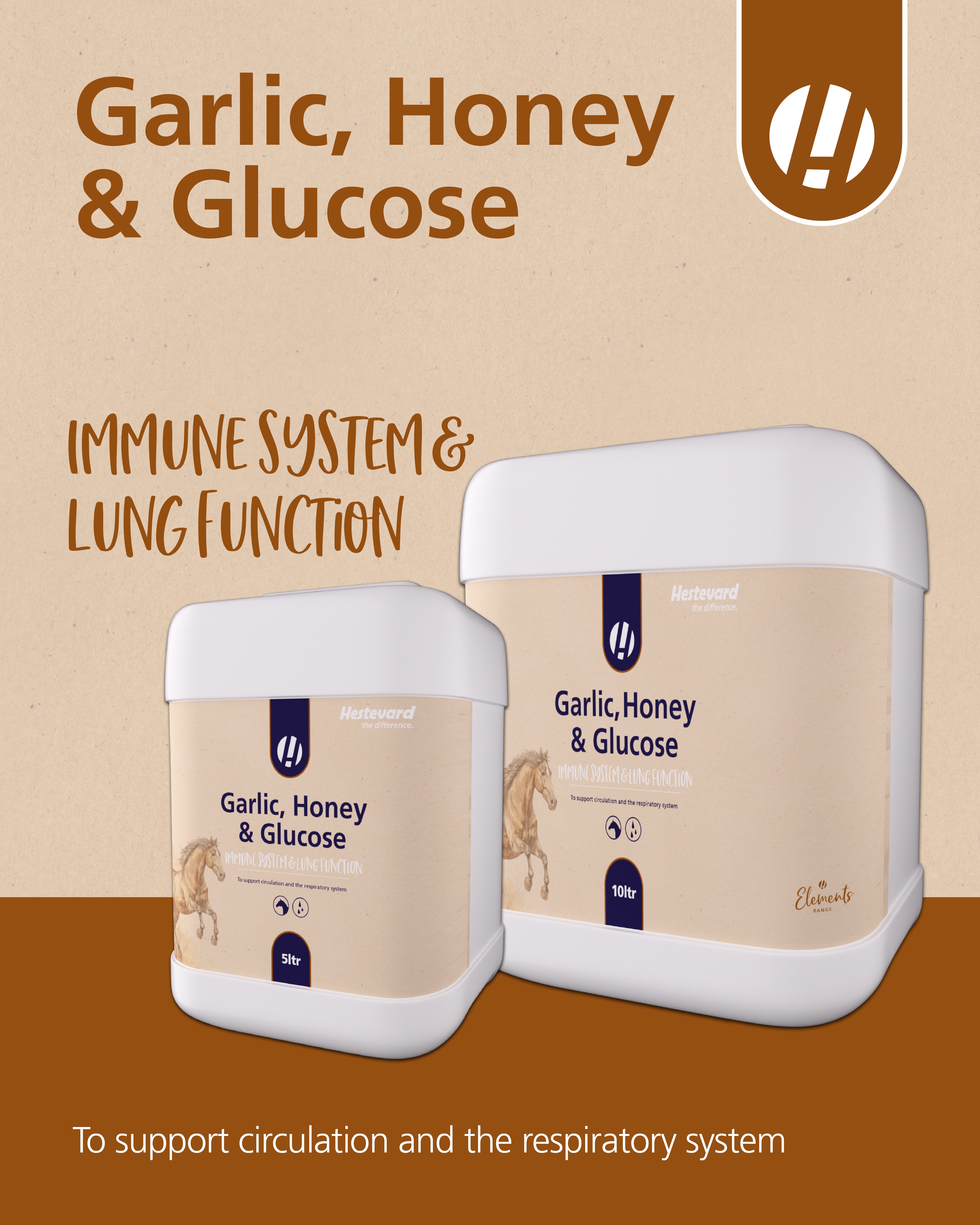 Hestevard Garlic, Honey & Glucose