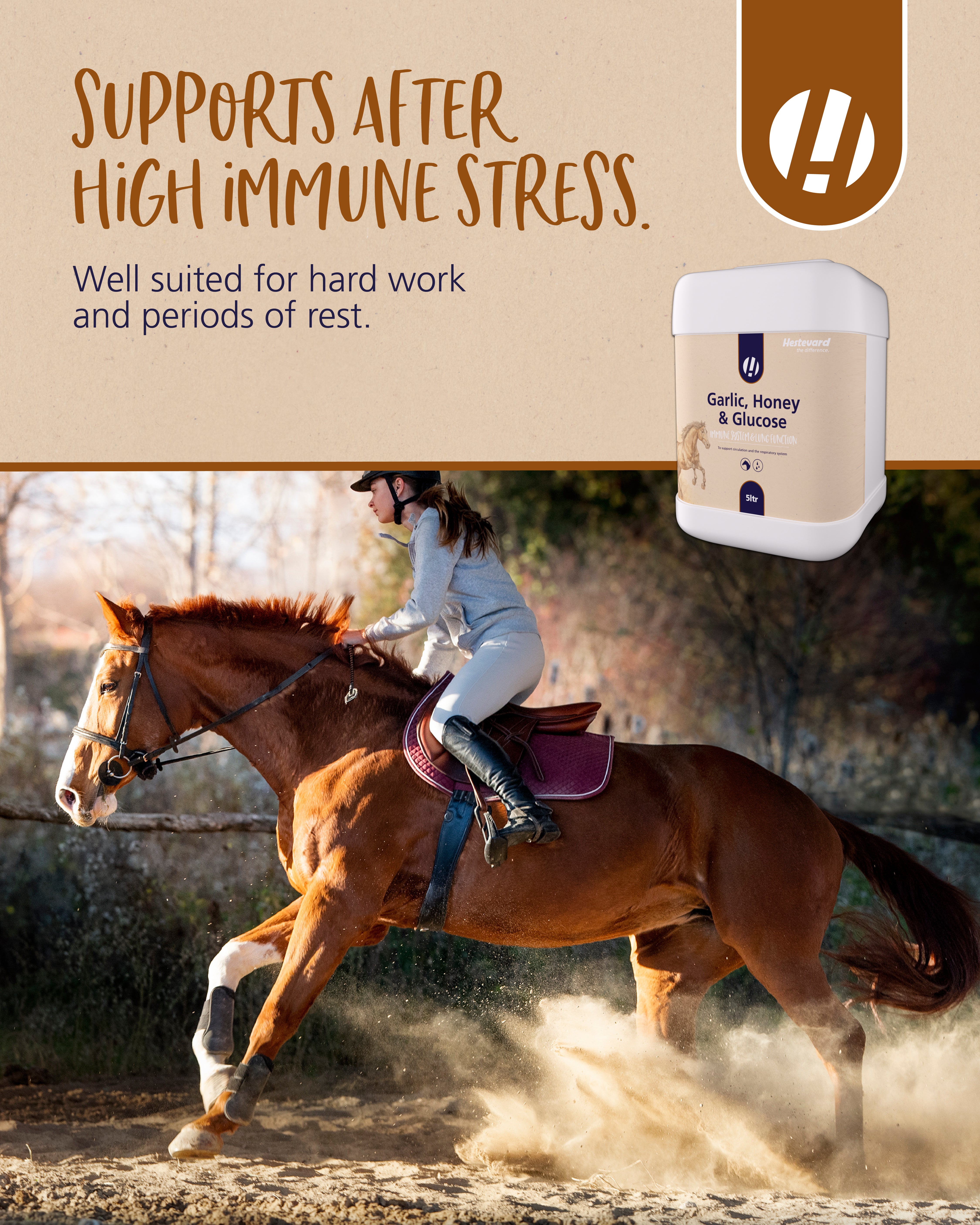 Hestevard Garlic, Honey & Glucose