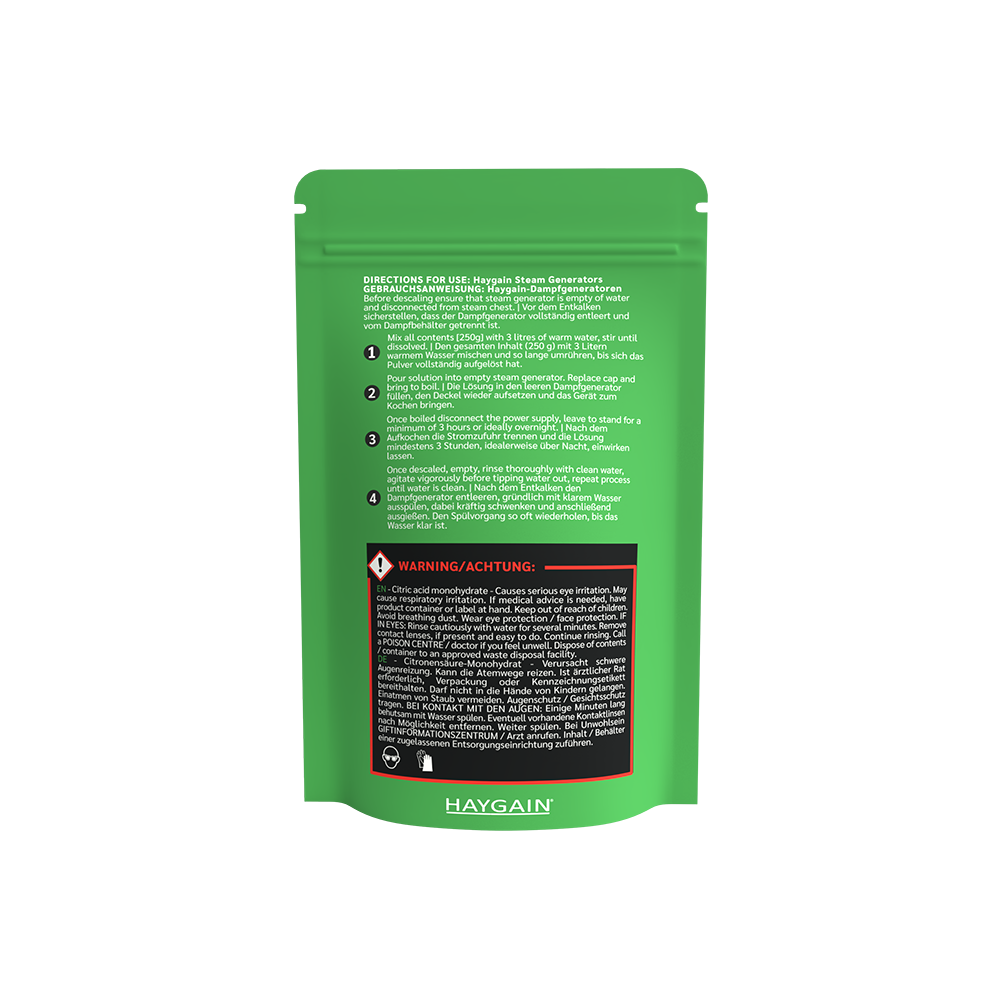 Haygain Descaler, 250g sachet