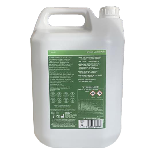 Haygain Disinfectant 5ltr